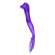 arm_left.stl ALIEN ROMULUS; XENOMORPH/HUMAN HYBRID CREATURE