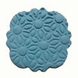 1-Flores.jpg Texture Flowers in Circles. Stamp