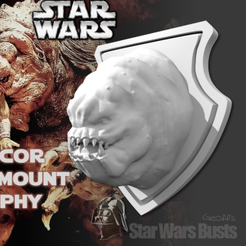 sfcw.png STL-Datei Rancor Head Wall Trophy kostenlos herunterladen • 3D-druckbare Vorlage, Geoffro