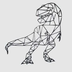 Настенная скульптура Ти-Рекс 2D