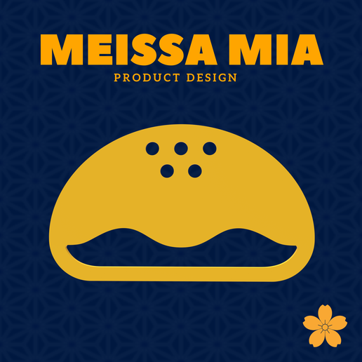 Wall Art Silhoutte – 90. Red Bean Bun - Minimalist Japanese themed Wall Art STL for 3D Printing
