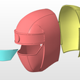 open.png power rangers red alien ranger helmet stl file for 3d printing