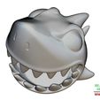 Shark-Gadget-Ball-16.jpg Shark Gadget Box 3D Sculpting Printable Model