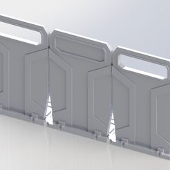 render.JPG Archivo STL gratuito Escala de la Legión de Star Wars Escudos antidisturbios de la República con bases modulares・Idea de impresión 3D para descargar