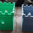 Z07.jpg A square pencil case in the shape of a castle tower