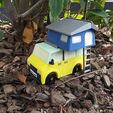 CAMPERVAN-MAIN-UPPERTENT-OUTDOOR-01-DAVID-CREATES-IT.jpg Campervan Toy. Full Set. Surfboard, Luggage, Bed and Tent.