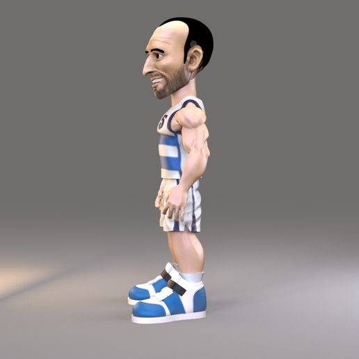 マヌ・ジノビリ MANU GINOBILI フィギュア 🏀 manu ginobili stylized figure・ STL File for 3D printing