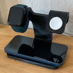 IMG_0191.jpg Free STL file Dual charging stand for Apple Watch・3D printer model to download
