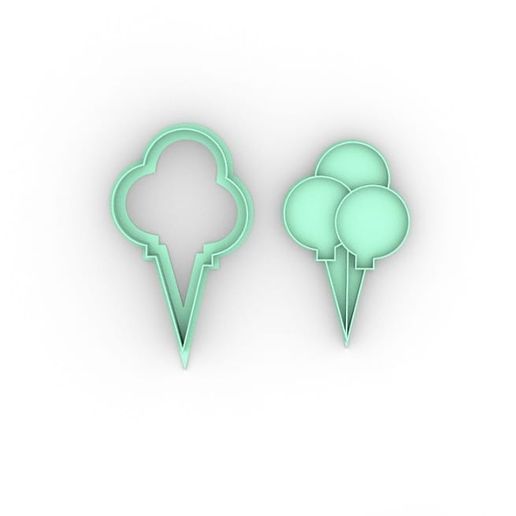 BALLOONS - BALLOONS - CUTTER - COOKIE CUTTER 3D model