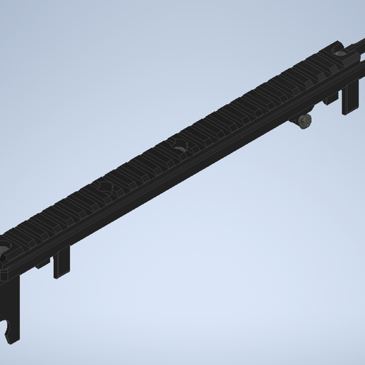 Picatinny top rail for NorthEast FAMAS gbb airsoft rifle