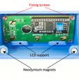 posteriore-aperto-scritte.jpg Housing LCD 1602 16X2 - Arduino enclosure protection box case