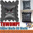 Thwomp-IMG.jpg THWOMP Giant Spiked Stone Super Mario Bros Video Game Figure
