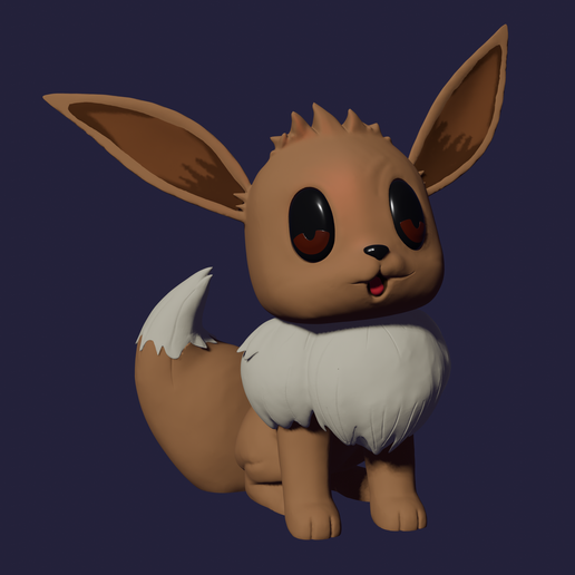 eevee-render.png Eevee - Pokemon Sculpt