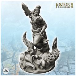 1-PREM.jpg Poseidon Neptune with Tentacle Base and Spear (4) - Ancient Fantasy Magic Greek Roman Old Archaic Saga RPG DND