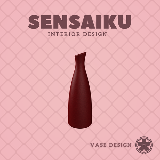 296. Cylinder 296 - Sake Sculpture Style Vase - V2 Custom Vase Design: Personalized Forms for Miniature and Modern Spaces - Ikebana Home Decoration for Modern Diorama