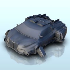 1.jpg STL file Sedan SF flying car 15 - Car SF Science-Fiction Sci-Fi Necromunda・3D printer model to download