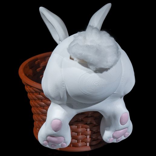 Cottontail-Rabbit-Basket-4.jpg Cestino a forma di coniglio dal codino bianco