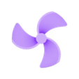 Turbine_8d_200x15_3b_base3_50pc_concave_curve.stl OpenSCAD Turbinen-Propeller-Generator