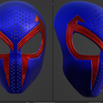 スクリーンショット-2023-12-04-230559.png Into The Spider-Verse Spider-Man 2099 fully wearable cosplay mask face shell 3D printable STL file