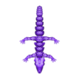 CuteDragonLizard.stl Triple Lizard Dragon - Cute - Zombie -Skeleton - Articulated - Print in Place - Flexi - No Supports