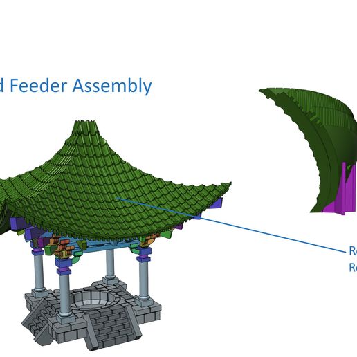 Japanese-Temple20.jpg Mangeoire d'oiseaux en forme de temple aérien japonais