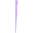 Pixel Strip Holder tall 45.stl Pixel Strip Yard Stake for ws2811 pixel strips