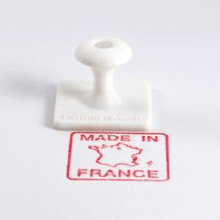 DSC_6369_2.jpg Free STL file Made In France Stamp・3D print design to download