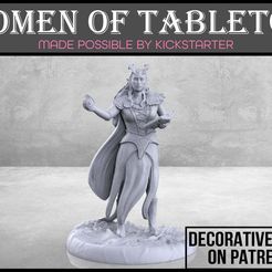 Demonic_Warlock_1-01.jpg STL file Demonic Warlock - Tabletop Miniature・3D printer design to download