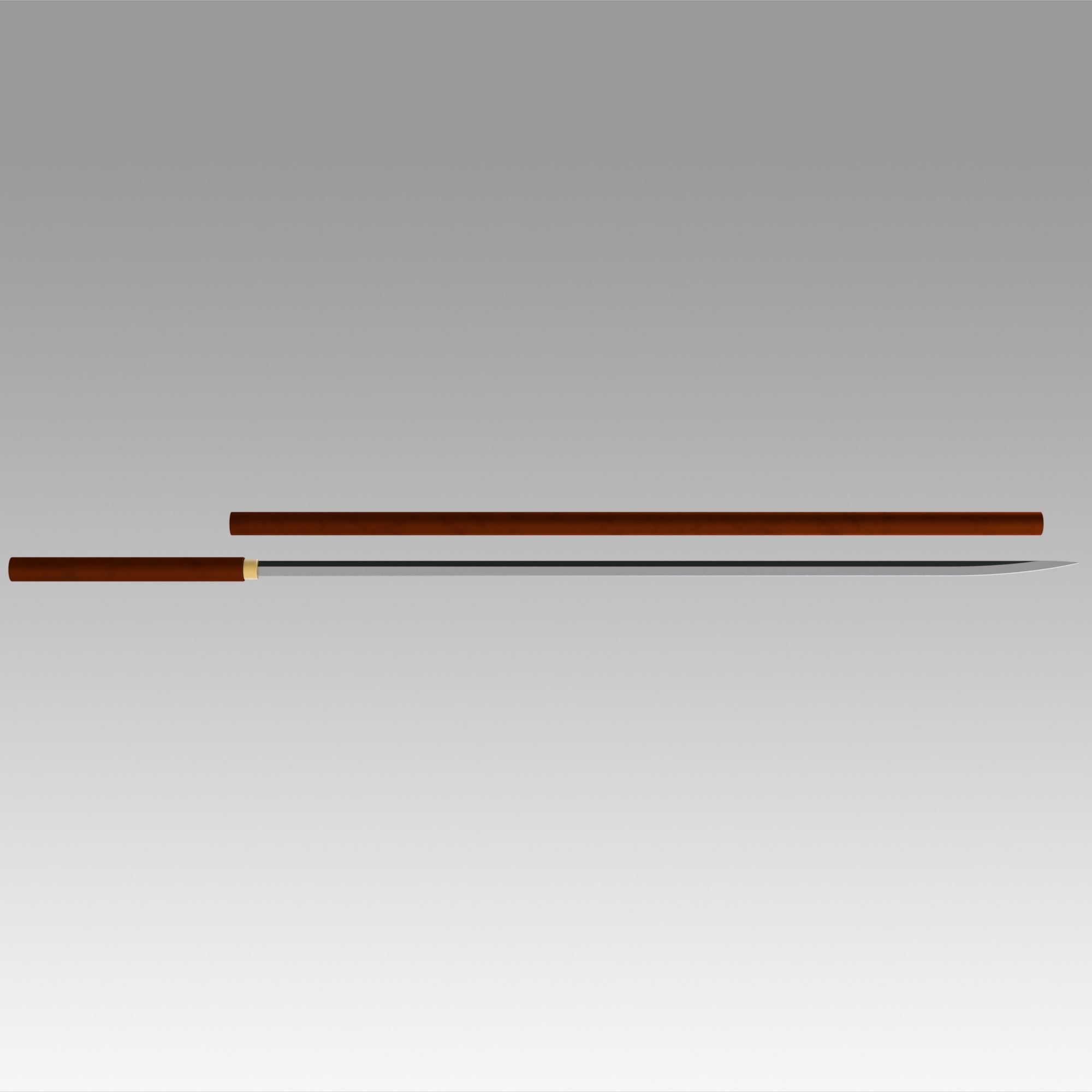 3.jpg OBJ-Datei Ein Stück Fujitora Issho Schwert Schwert Scheiden Cosplay Waffe Prop herunterladen • 3D-druckbare Vorlage, Dufe