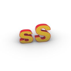 sS.jpg Download DXF file 3D print - LETTERS - "s" and "S" - 250mm • 3D print design, dragu_c