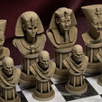 4.png Egyptian Chess Set 3D Print – Ramses, Nefertiti, Anubis, Obelisks and Mummies