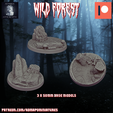 Diapositiva21.png STL file Wild Forest Set 50mm (3 pre-supported base model)・Model to download and 3D print