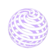 spiral sphere.stl optical Illusion sphere wall art round globe illusion wall decor 3d