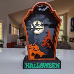 HALLOWEEN Profundidad Silueta Lápida