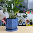 화분-팔각.png STL file Octagon + Korean Pattern FLOWERPOT 🪴・Model to download and 3D print