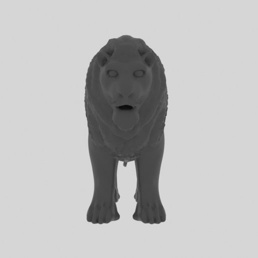Lion-12.jpg Download STL file Lion • 3D print template, elitemodelry