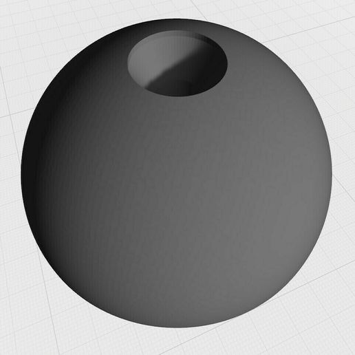 Half Sphere End Cap Ramp Dia 40mm - 3D model önizlemesi