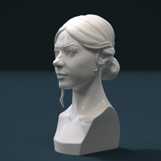 Girl_Head_Ix-0003.png Download OBJ file Girls Head • Model to 3D print, Skazok