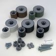 3D-printed-snap-mount-stand-off-size-and-color-options-with-all-hardware-included.jpg MODULAR - Schnappmontage-Abstandhalter