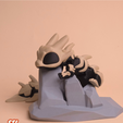 5.png Articulated dragon halloween skull edition