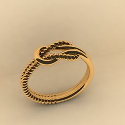 1.jpg Archivo STL Anillo de cuerda 007・Plan para descargar y imprimir en 3D