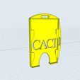 CACIHolder2.png Dual Badge Holder: CACI - Designed For Bulk Printing