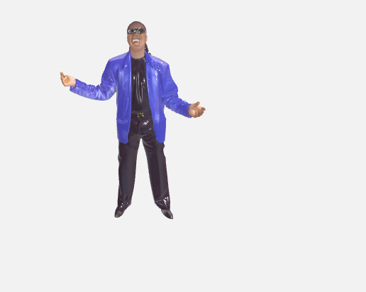 👤 Stevie Wonder - Figure・ OBJ File for 3D printing・Cults