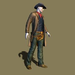 001.jpg Free STL file Cowboy Free・3D printable model to download