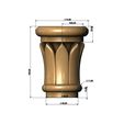 Capital2-09.JPG Simple Rose Leaves Column Capital 3D print model
