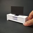 20240115_104255-f.jpg Miniature TV Bench / Entertainment Unit - Miniature Furniture 1/12 scale