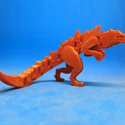 F1.jpg Fichier STL gratuit Flexi Godzilla 1998・Idée pour impression 3D à télécharger