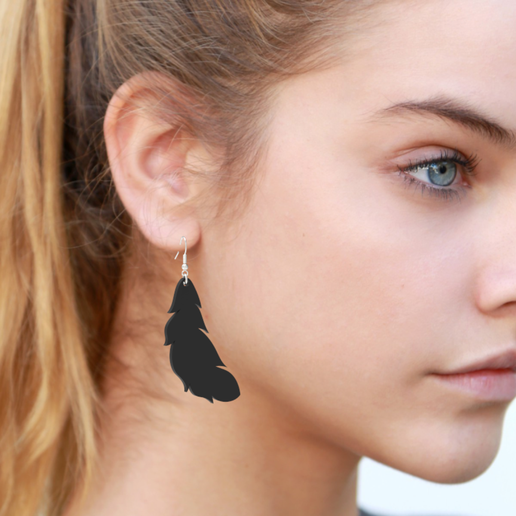 Feather Earing 3D model