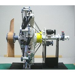 00-Engine-Assy01.jpg Fichier STL Moteur radial, Rotary-2, années 1910・Idée pour impression 3D à télécharger