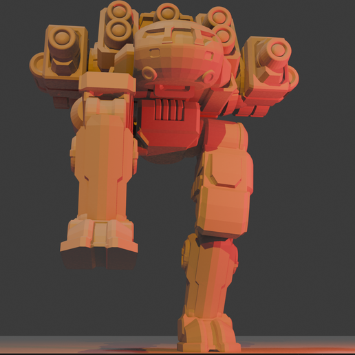Tanto-Stomp.png Echo Tech - Tanto Light Striker Mech - FDM imprimível
